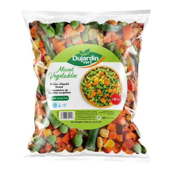 Macedoine de legumes surgelés dujardin vert
