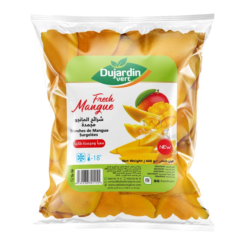 Mangue en Tranches surgelés dujardin vert