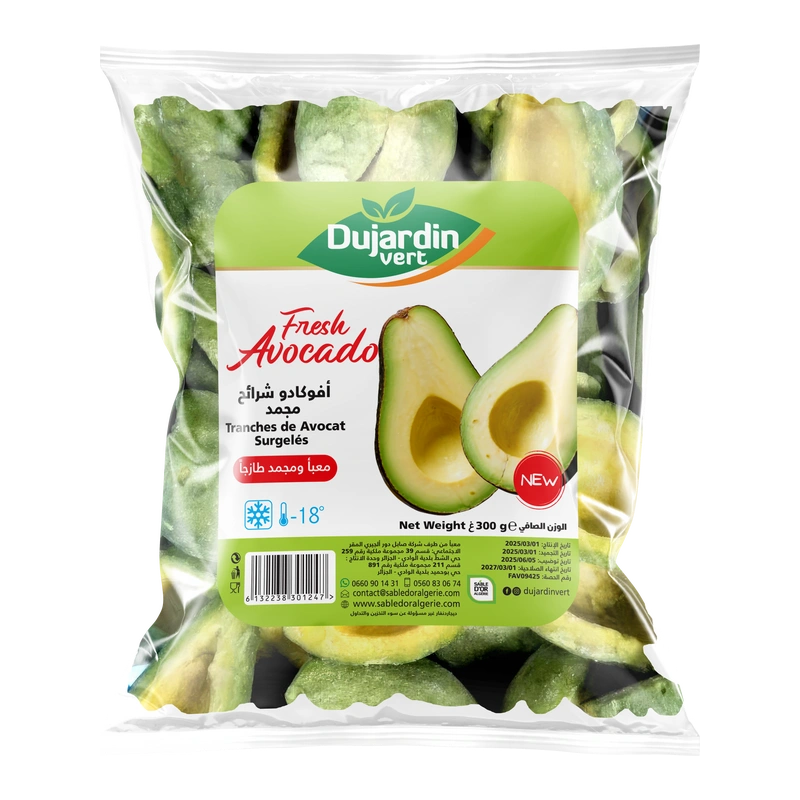 avocat en Tranches surgelés dujardin vert
